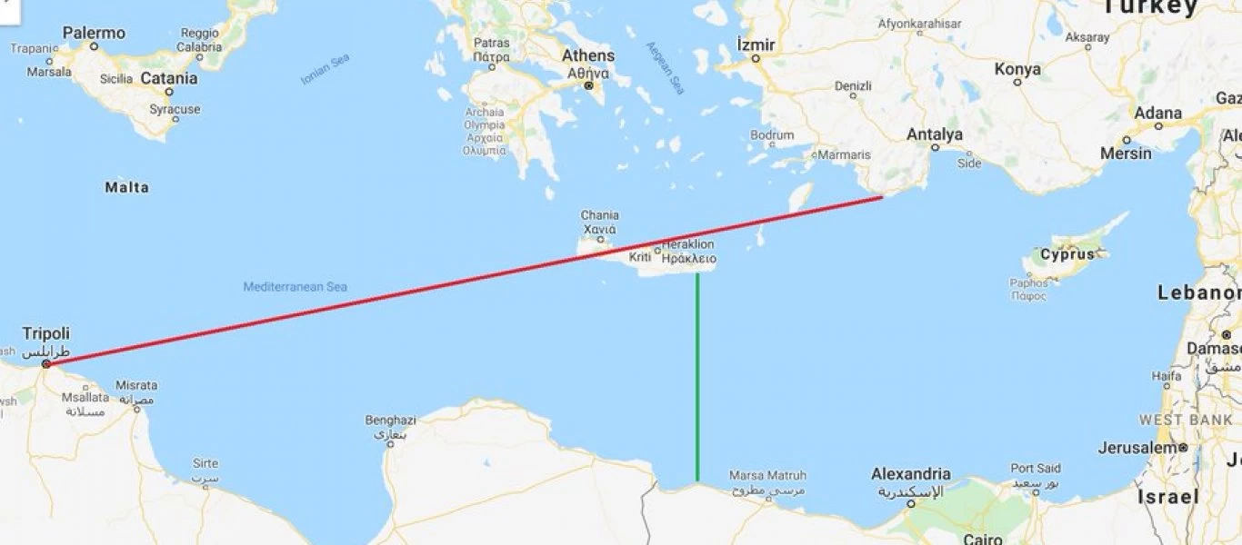 Η ανεδαφική λογική των Τούρκων: Ελλάδα και Αίγυπτος δεν έχουν κοινά θαλάσσια σύνορα